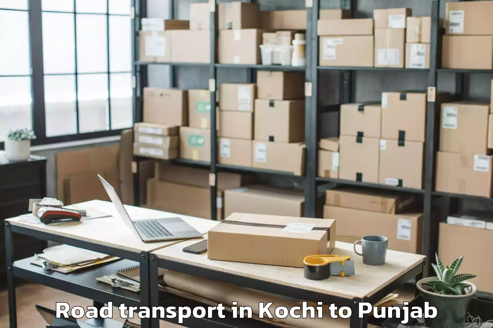 Trusted Kochi to Pathankot Road Transport